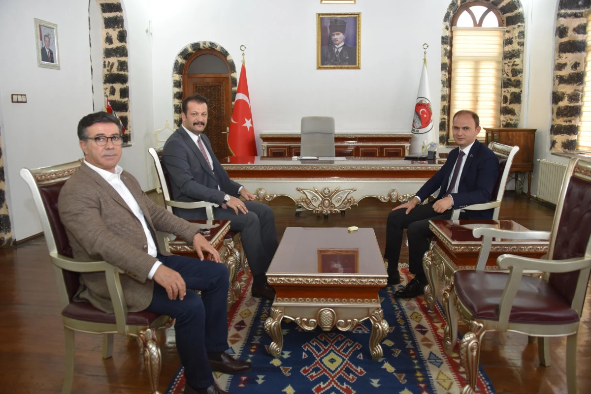 Başkan Bucak'tan göreve başlayan Kaymakam Sak'a ziyaret