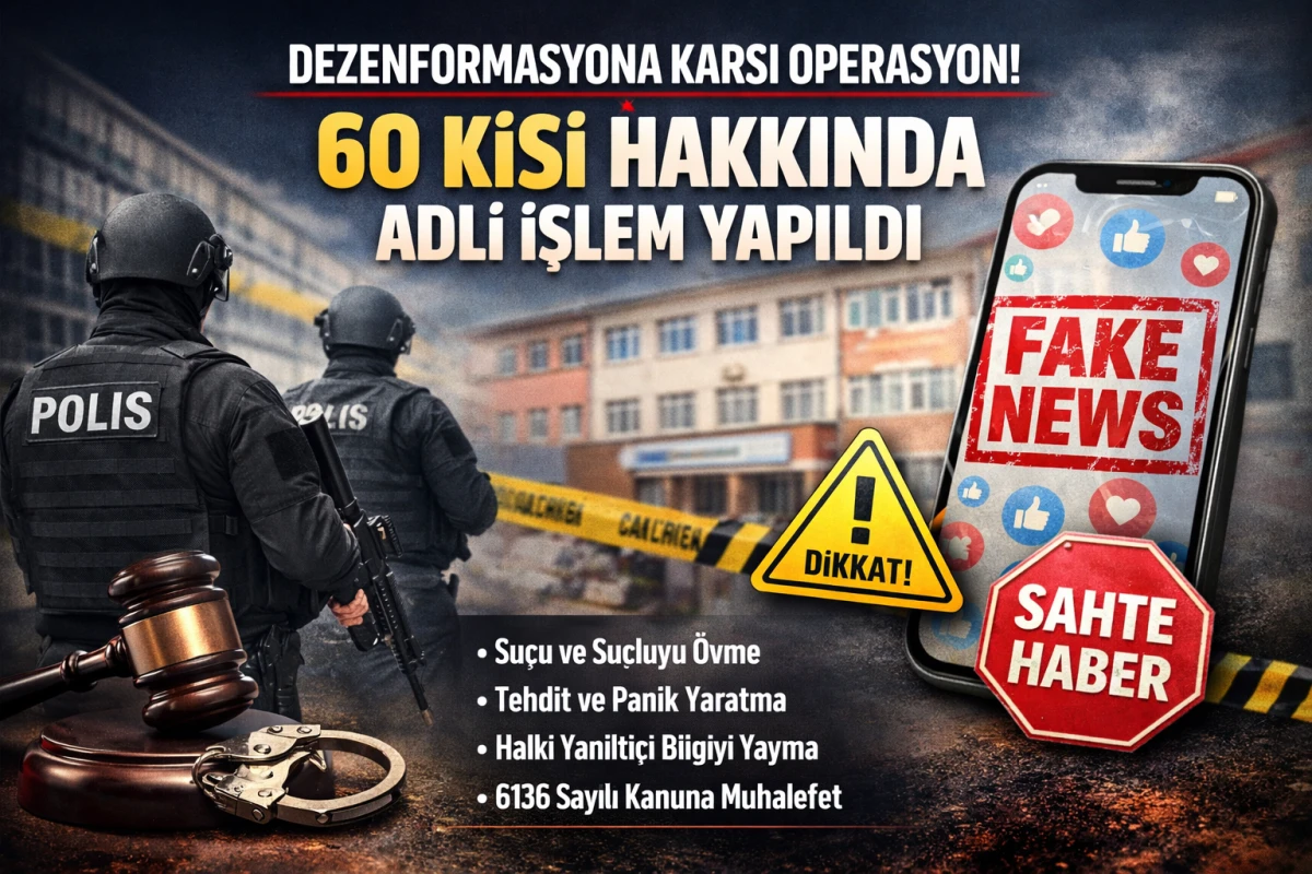 Dezenformasyona karşı uyarı: 60 kişi hakkında işlem yapıldı