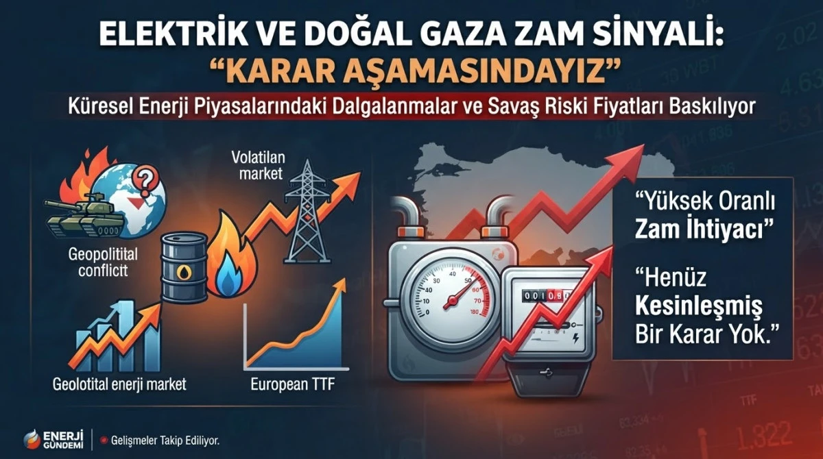 Elektrik ve doğal gaza zam sinyali: &ldquo;Karar aşamasındayız&rdquo;
