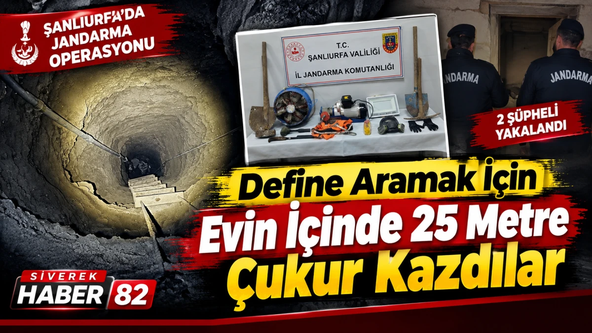 Eyy&uuml;biye&rsquo;de define aramak i&ccedil;in evin i&ccedil;inde 25 metre &ccedil;ukur kazdılar