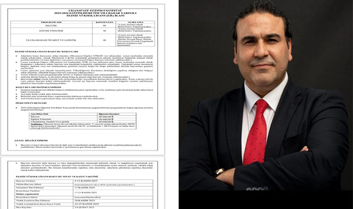 Harran Üniversitesi’nde Uluslararası Ticaret ve Lojistik Yüksek Lisans Başvuruları Başladı