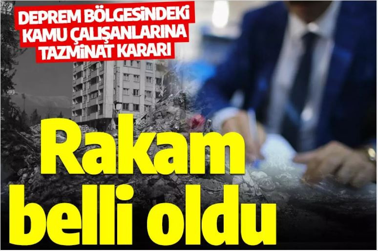 Arasında Siverek'te var, her çalışana ayda 2 bin 59 lira 99 kuruş tazminat