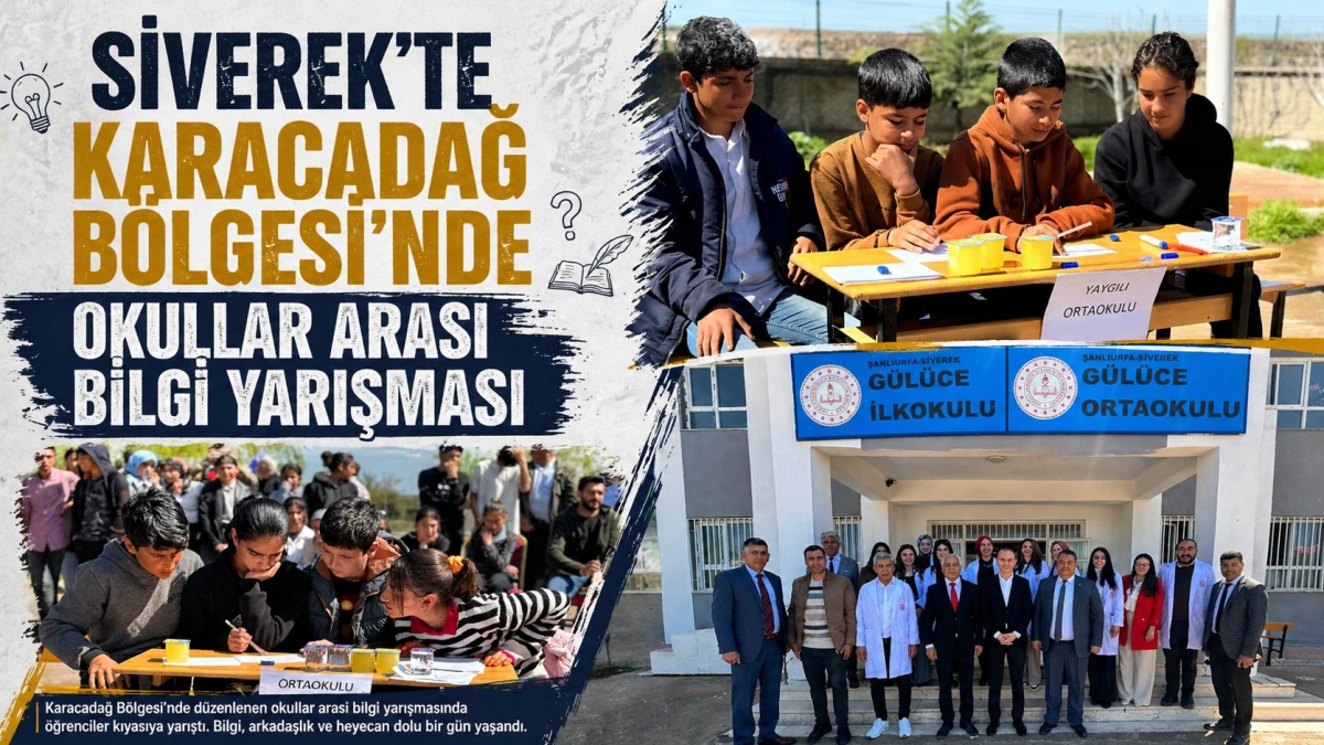 Karacadağ B&ouml;lgesi&rsquo;nde Okullar Arası Bilgi Yarışması