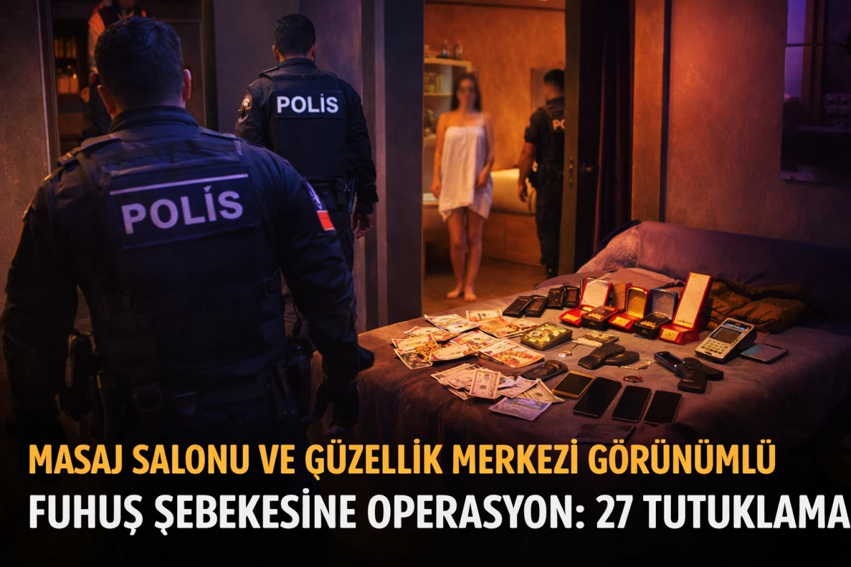 Şanlıurfa'da Masaj Salonu ve G&uuml;zellik Merkezi G&ouml;r&uuml;n&uuml;ml&uuml; Fuhuş Şebekesine Operasyon: 27 Tutuklama