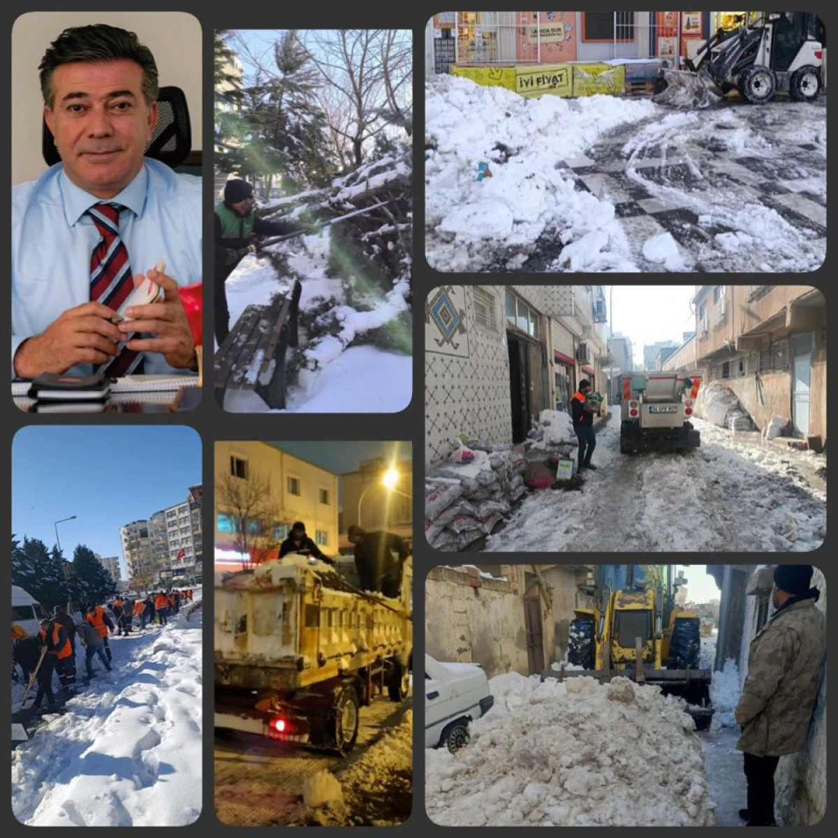 Siverek Belediye Başkan Yardımcısı Mustafa Keke Bucak&rsquo;tan karla m&uuml;cadele &ccedil;alışmalarına teşekk&uuml;r mesajı
