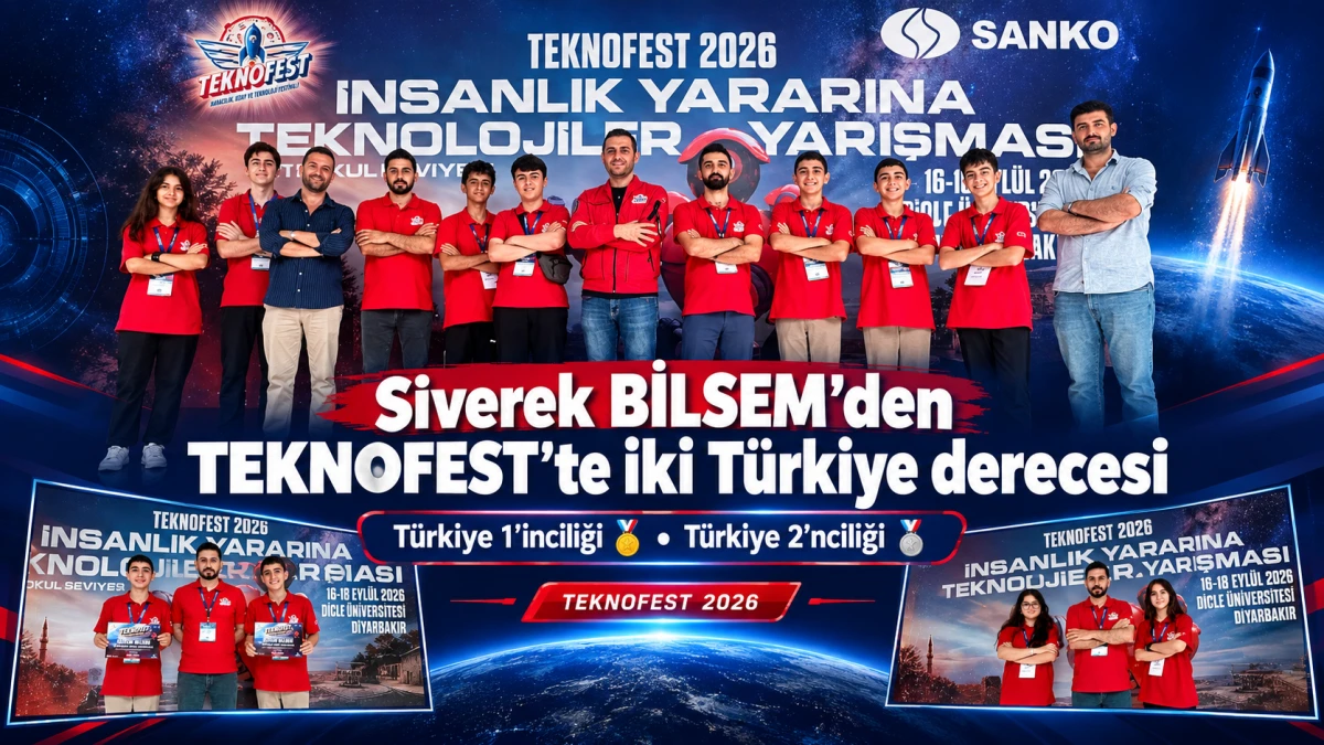 Siverek BİLSEM&rsquo;den TEKNOFEST&rsquo;te iki T&uuml;rkiye derecesi