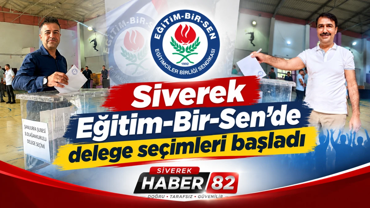 Siverek Eğitim-Bir-Sen&rsquo;de delege se&ccedil;imleri başladı