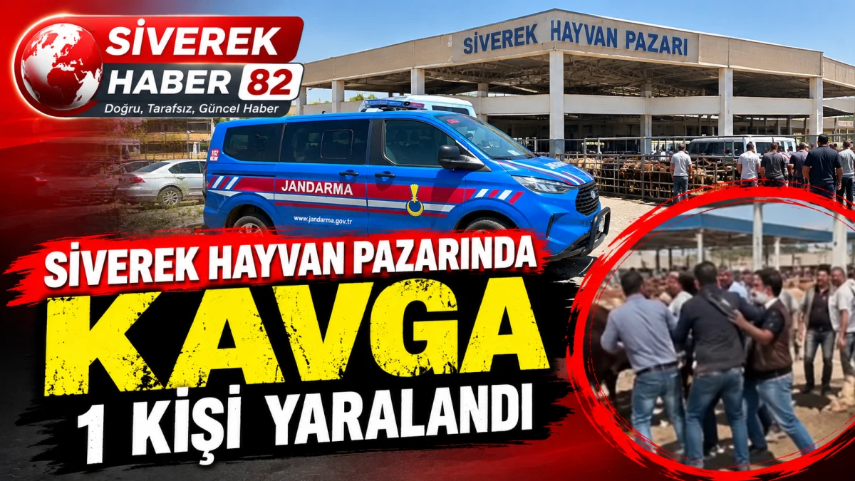 Siverek hayvan pazarında kavga: 1 kişi yaralandı