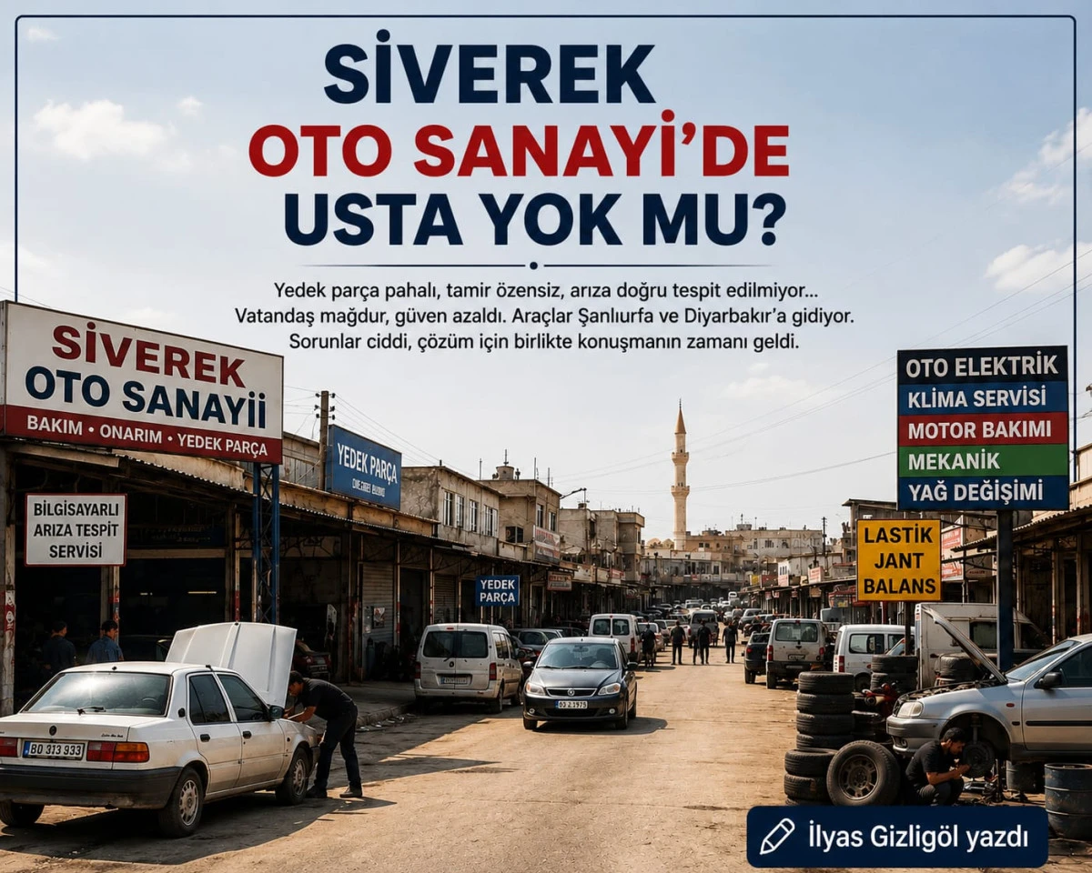 Siverek Sanayi Sitesinde Usta Yokmu