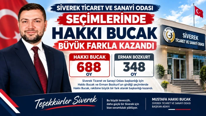 Siverek Ticaret ve Sanayi Odası se&ccedil;imlerini Mustafa Hakkı Bucak b&uuml;y&uuml;k bir farkla kazandı