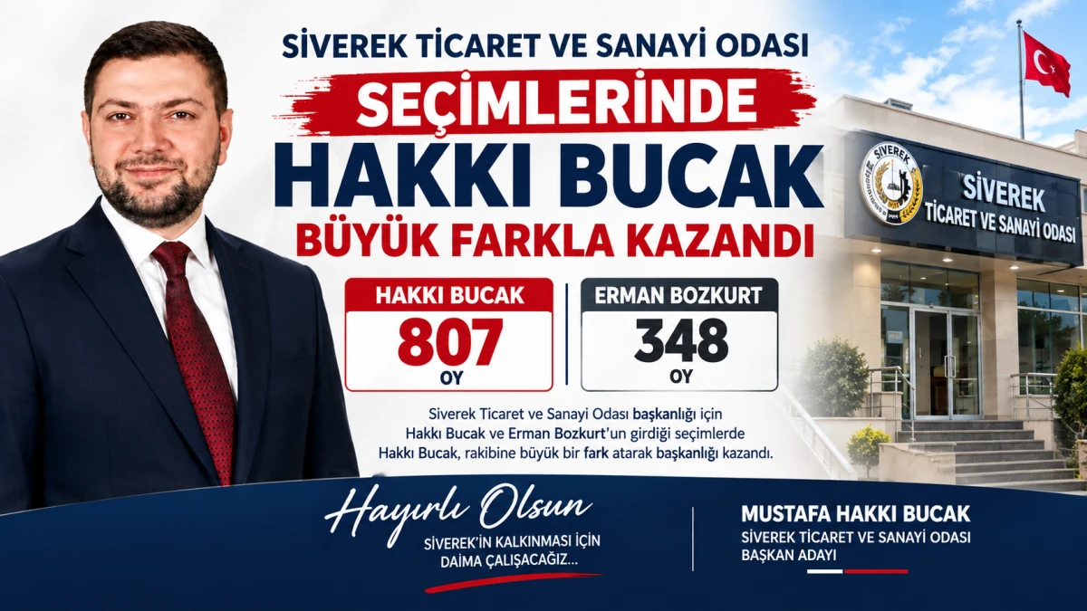 Siverek Ticaret ve Sanayi Odası se&ccedil;imlerini Mustafa Hakkı Bucak b&uuml;y&uuml;k bir farkla kazandı