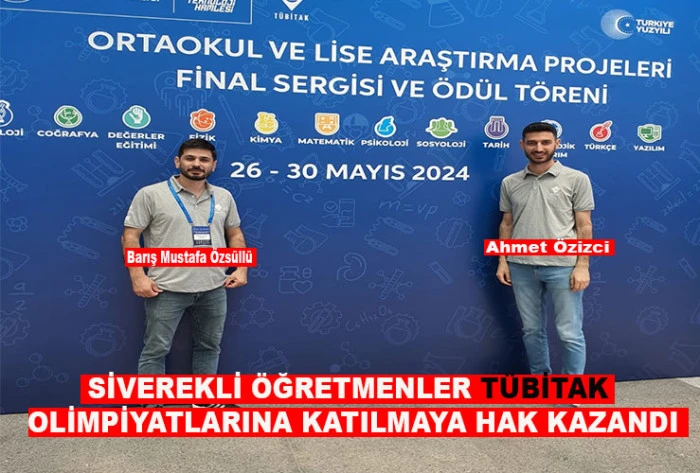 Siverekli Öğretmenler TÜBİTAK Olimpiyat Akademisi'ne Katılmaya Hak Kazandı