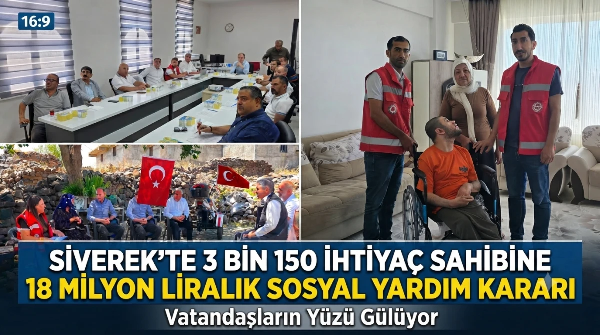 Siverek'te 3 bin 150 ihtiya&ccedil; sahibine 18 milyon liralık sosyal yardım kararı