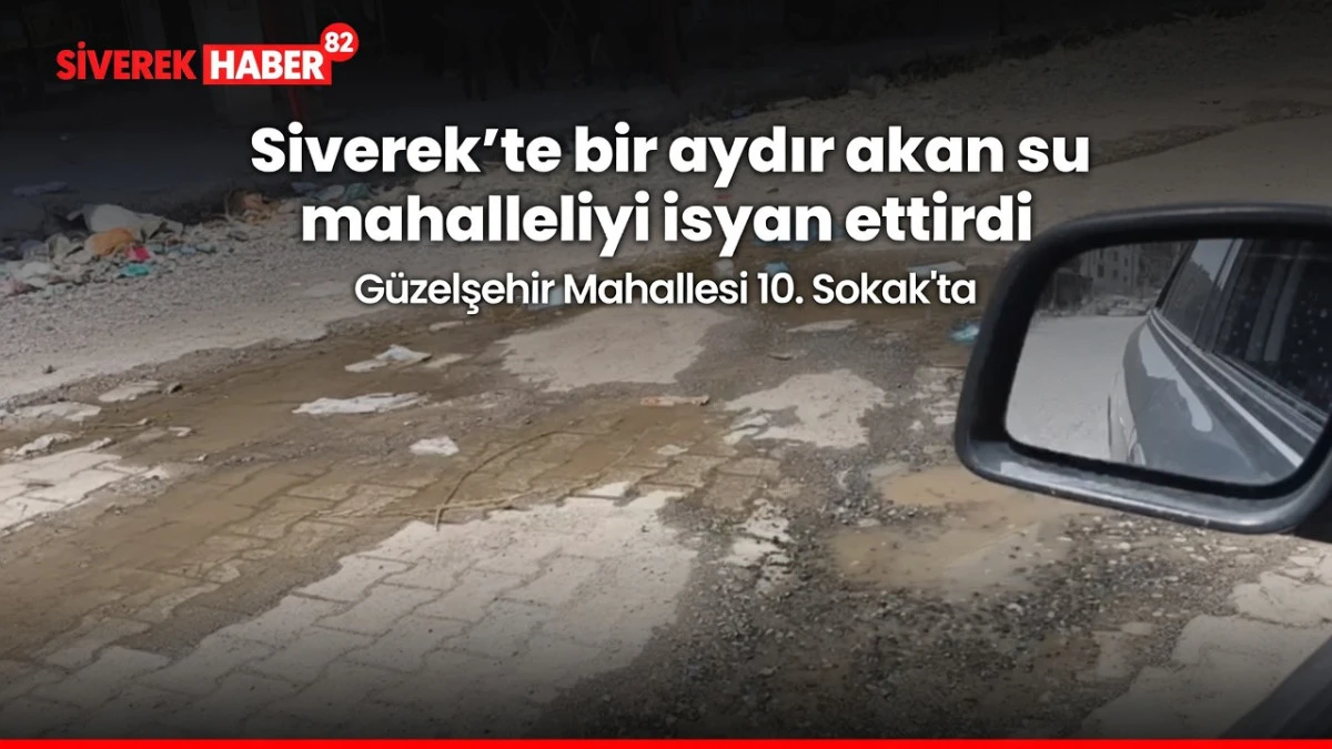 Siverek&rsquo;te bir aydır akan su mahalleliyi isyan ettirdi