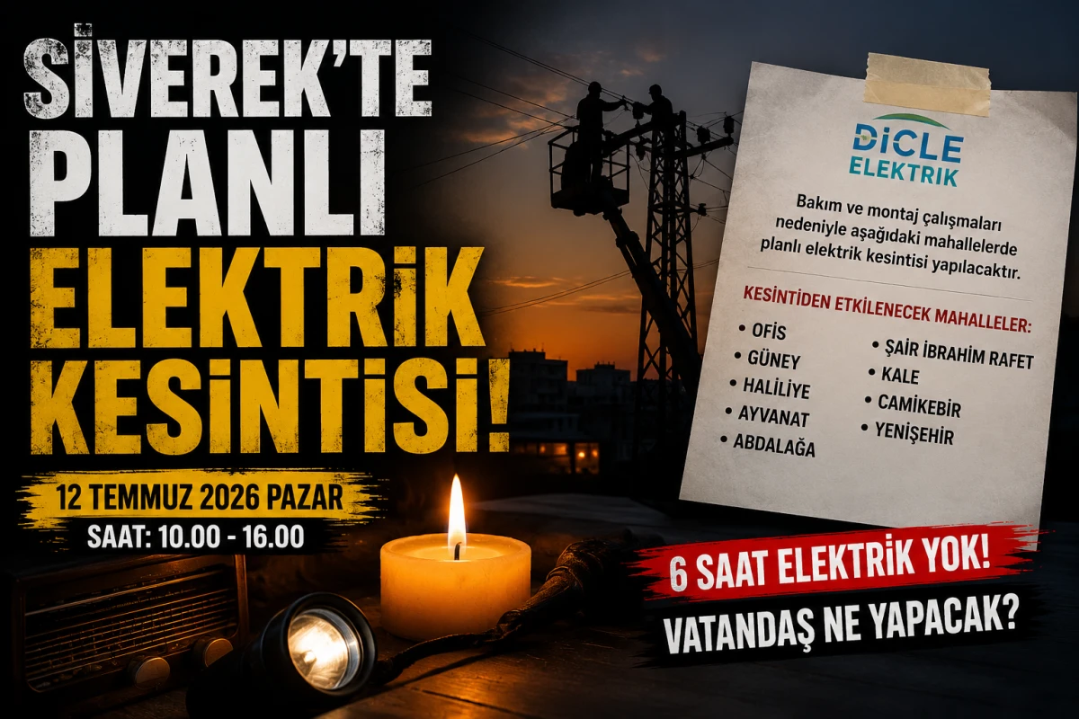 Siverek'te Bitmeyen Elektrik &Ccedil;ilesi: Yine Saatler S&uuml;recek Kesinti