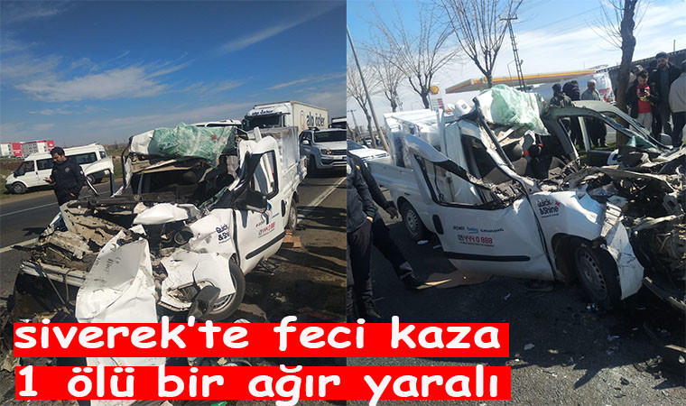 Siverek'te feci kaza; 1 ölü bir ağır yaralı 
