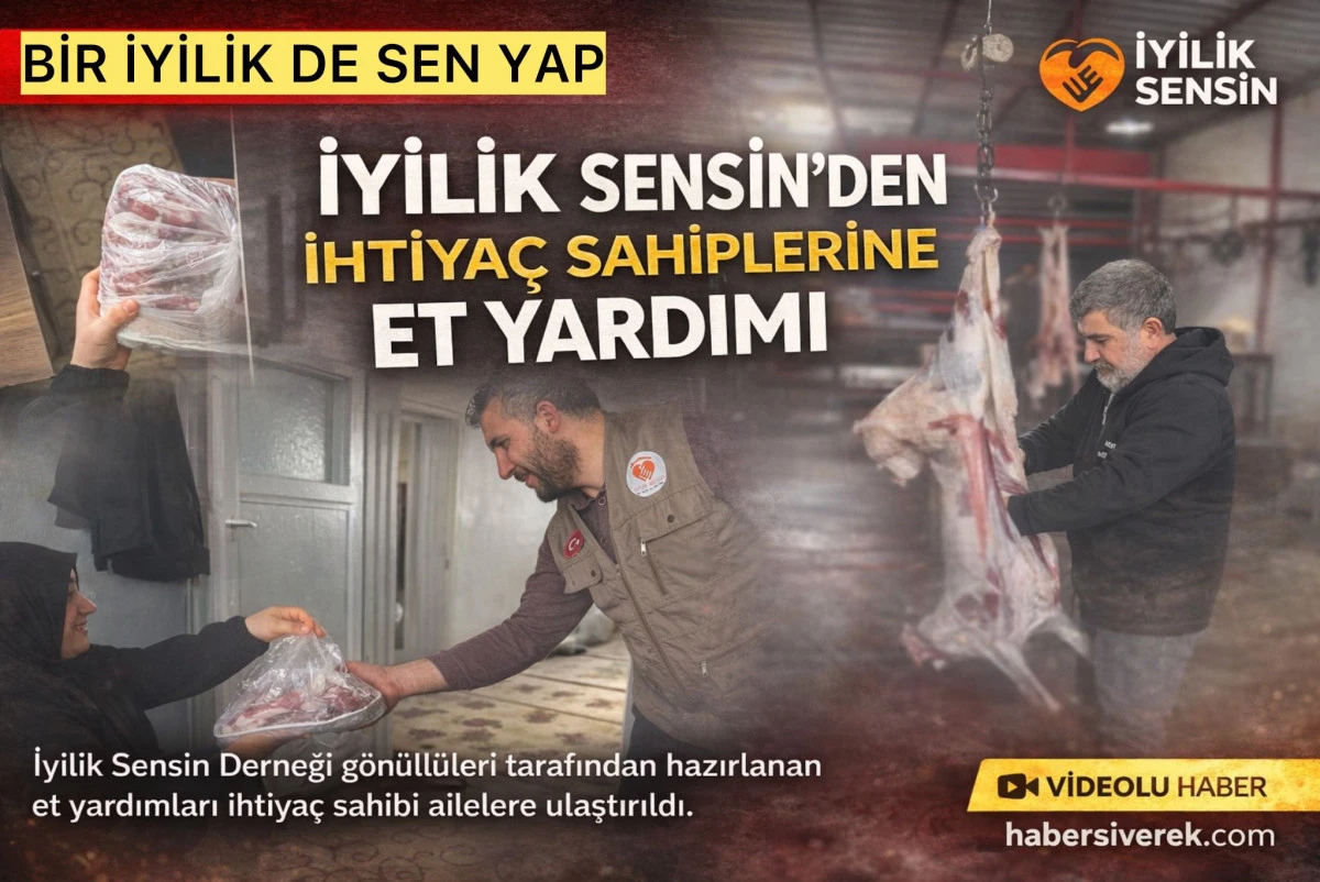 Siverek&rsquo;te ihtiya&ccedil; sahibi ailelere et yardımı