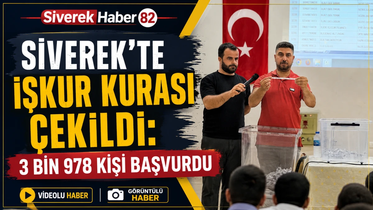 Siverek&rsquo;te İŞKUR kurası &ccedil;ekildi: 3 bin 978 kişi başvurdu