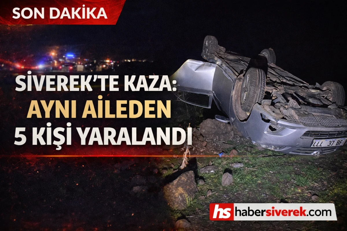 Siverek&rsquo;te kaza: Aynı aileden 5 kişi yaralandı