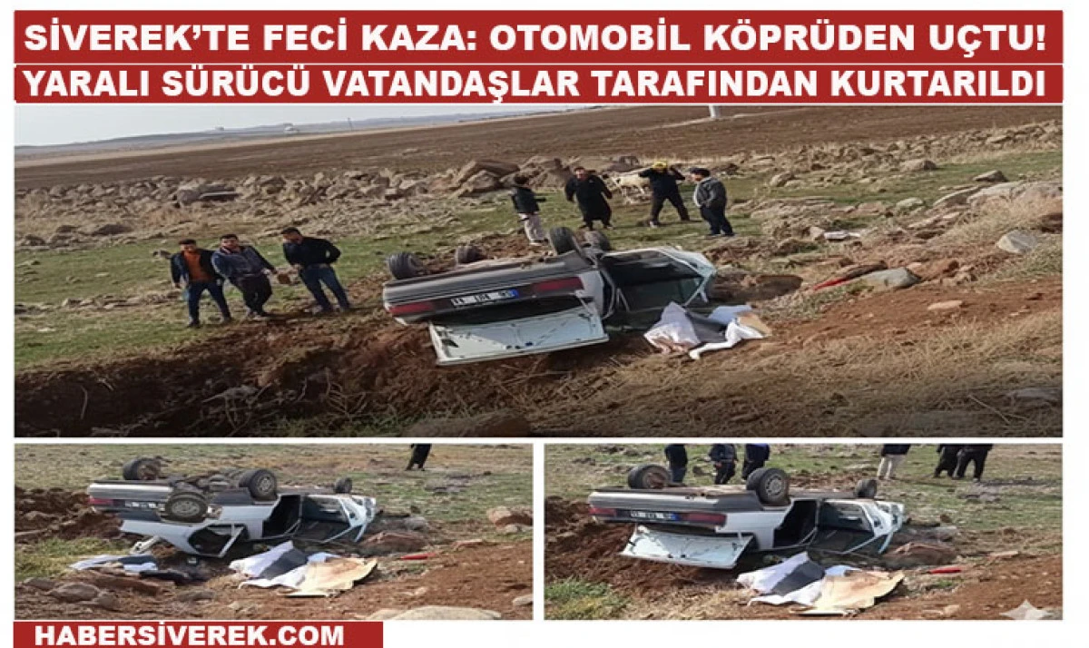 Siverek&rsquo;te otomobil k&ouml;pr&uuml;den u&ccedil;tu; 1 yaralı