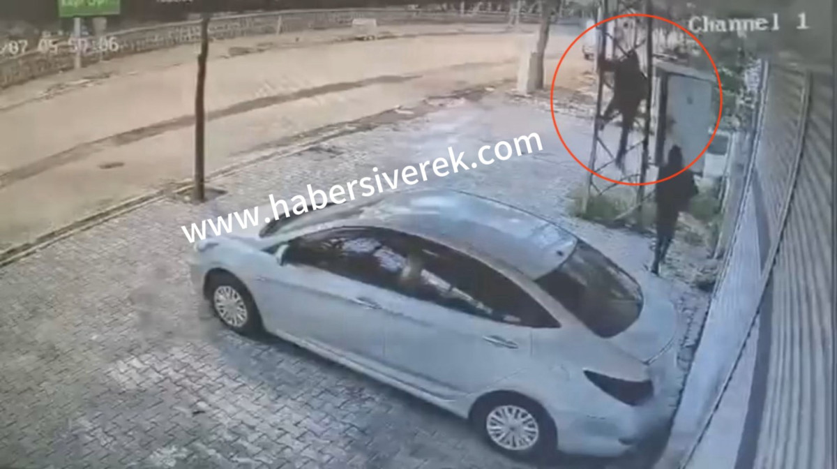 Siverek’te trafo kablolarını çalan hırsızlar, güvenlik kamerasına yakalandı