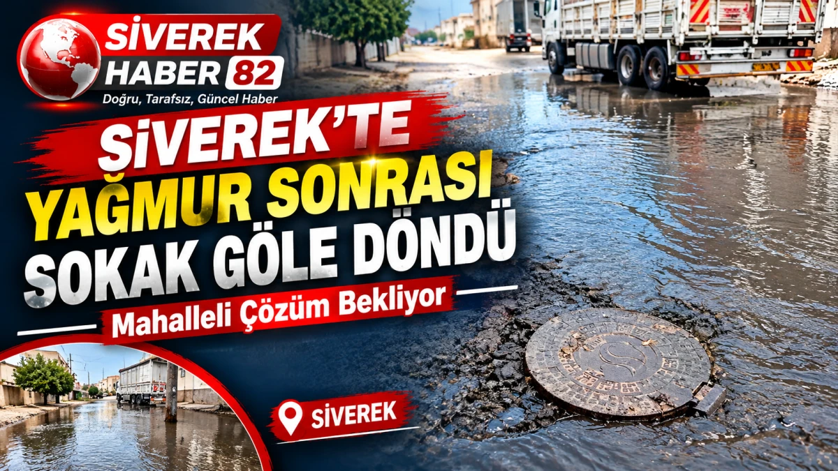 Siverek&rsquo;te yağmur sonrası sokak g&ouml;le d&ouml;nd&uuml;: Mahalleli &ccedil;&ouml;z&uuml;m bekliyor
