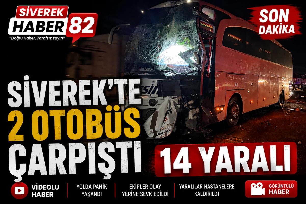Siverek&rsquo;te yolcu otob&uuml;sleri &ccedil;arpıştı: 14 yaralı