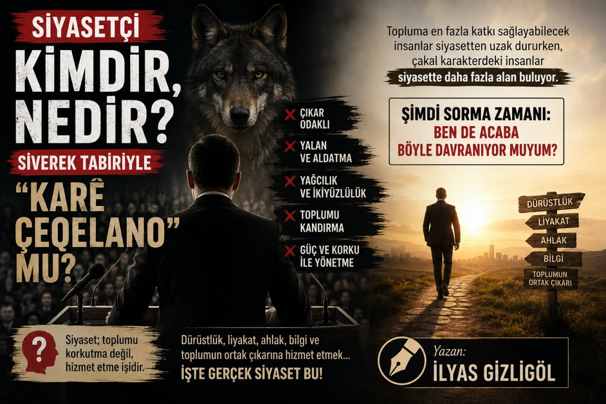 Siyaset&ccedil;i Kimdir, Nedir? Siverek Tabiriyle &ldquo;Kar&ecirc; &Ccedil;eqelano&rdquo; mu?