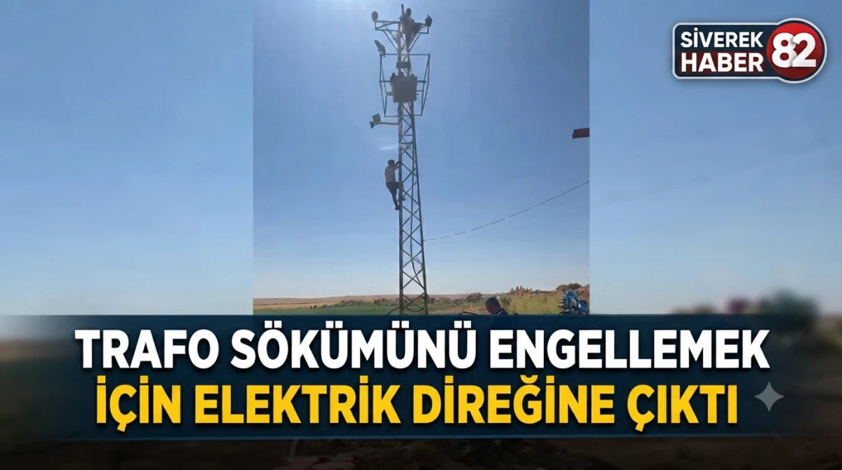 Trafo s&ouml;k&uuml;m&uuml;n&uuml; engellemek i&ccedil;in elektrik direğine &ccedil;ıktı