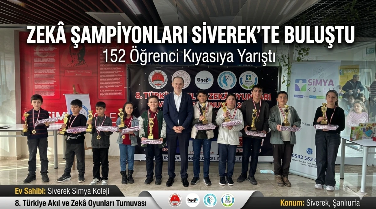 Zek&acirc; Şampiyonları Siverek&rsquo;te Buluştu: 152 &Ouml;ğrenci Kıyasıya Yarıştı