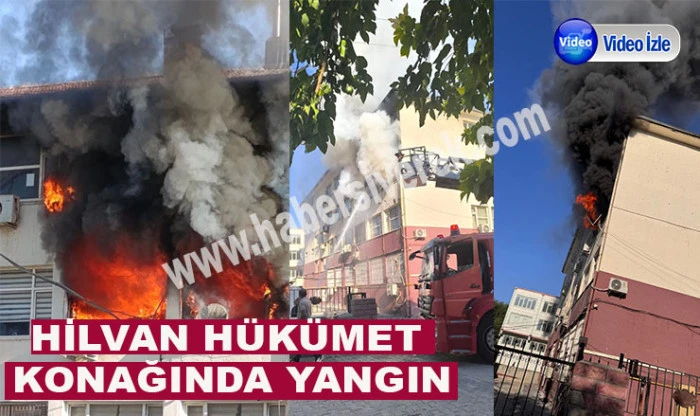 Hilvan Hükümet Konağında Yangın