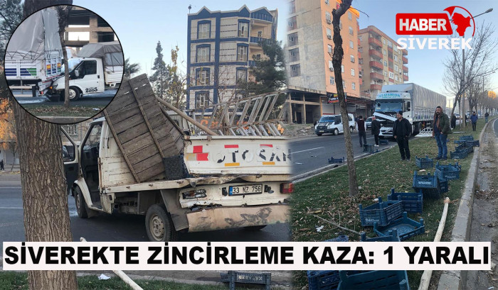 Siverek'te yürekleri ağza getiren zincirleme kazası 