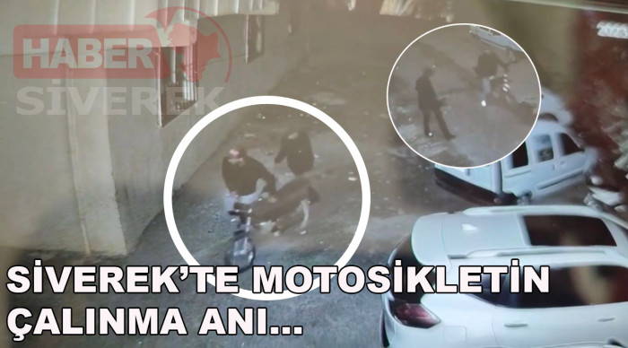 Siverek’te motosikletin çalınma anı güvenlik kamerasında