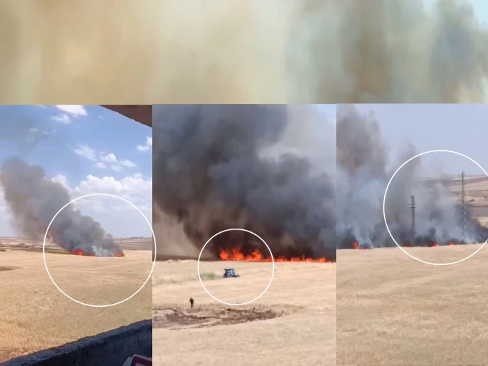 Siverek'te Bir Yıllık Emeği Bir Kıvılcımla Yok Oldu