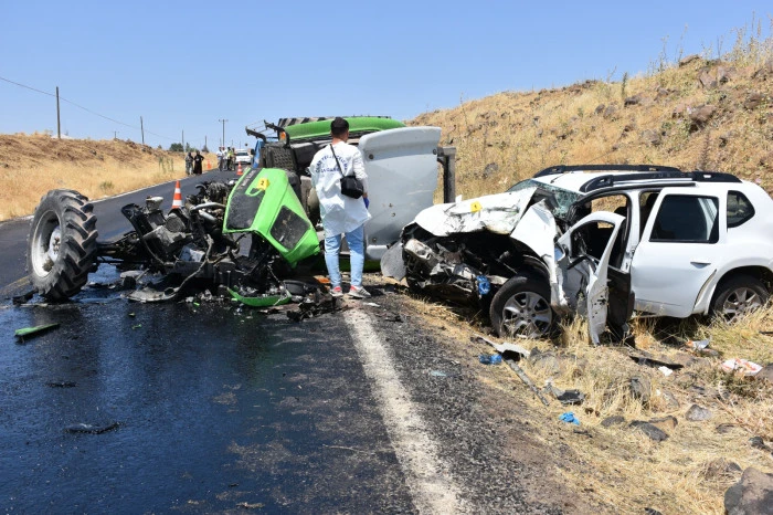Siverek-çermik karayolunda feci kaza: 1 ölü, 2 yaralı